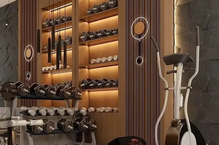 hyatt place gym room mockup